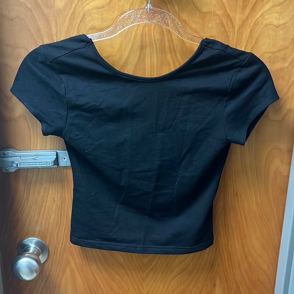 Black backless edikted top